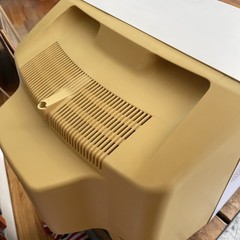 JVC Mastercommand C-13WL513” CRT VTG Retro Gaming Television White & Yellow 1994