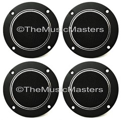(4) Flush Mount 4″ inch Round Super Horn TWEETERS Speakers Car Audio Home Stereo