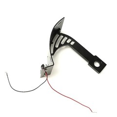 Add White Lights Black Motorcycle Cured Vertical Side Mount Licese Plate with