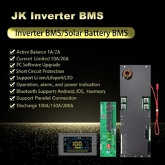 JK Smart Inverter BMS 8-16S 100-200A For Family Energy Storage Solar System Lot