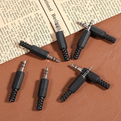 10PCS 3.5mm TRS Stereo Male Replacement Plugs, 1/8″ Earphone Jack Adapters for D