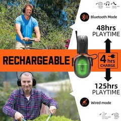 PROHEAR 033 2.0 Upgraded Bluetooth Hearing Protection AM FM Radio Headphones