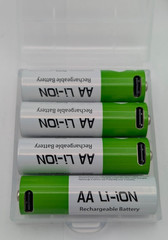 12 PACK! USB AA Li-ion Rechargeable Batteries 1.5V 2600mWh Type C Cable Battery
