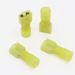 50Pcs 12-10 Gauge Nylon Female Crimp Wire Connectors Insulated Spade Terminal