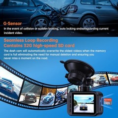 E-YEEGER DASH CAM FRONT AND REAR, 2.5K DUAL DASH CAMERA FOR CARS, 2560P – BLACK