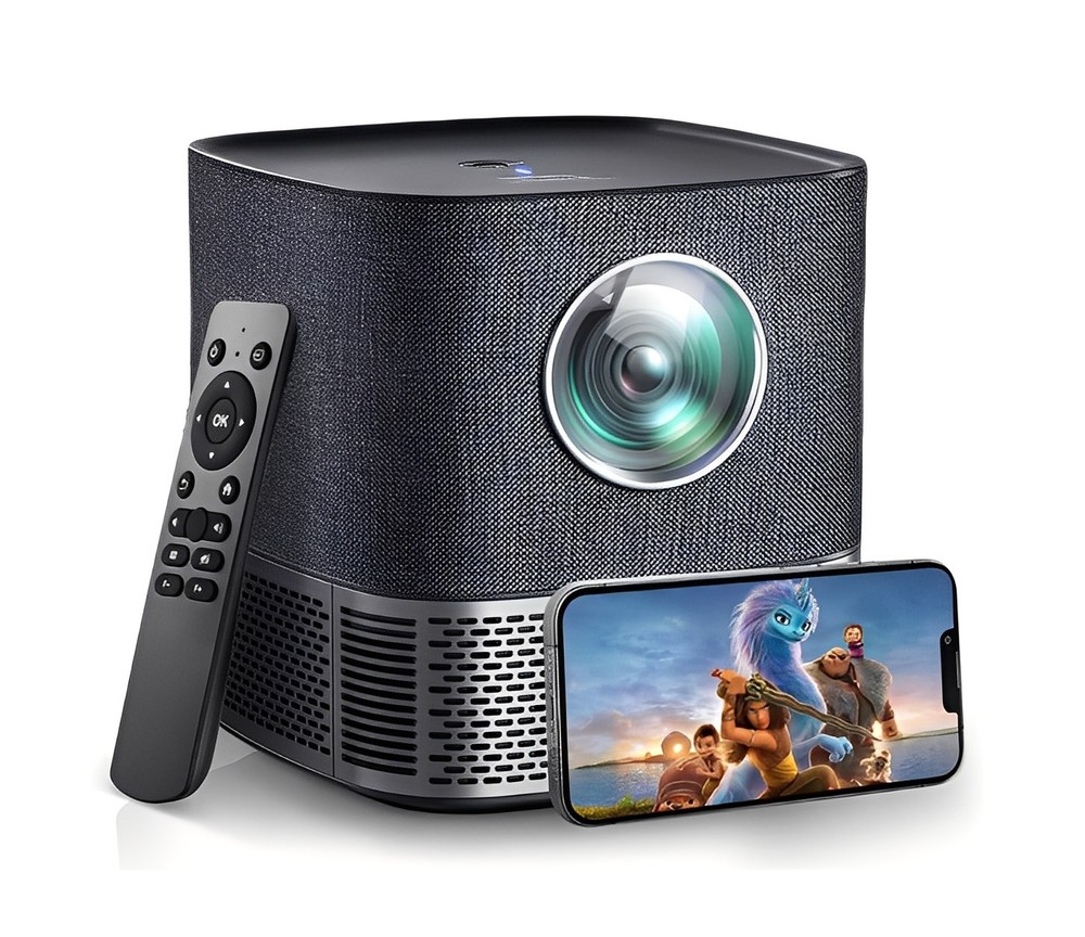 Mini Projector 1080P Portable Projector, Compatible with iOS/Android/ Windows/TV
