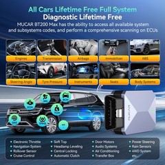 2026 MUCAR BT200 MAX Full System Car AI Diagnostic Tool OBD2 Scanner All Free