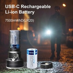 High-Drain 8 Pack Rechargeable D Batteries – 7500mWh Power with Safety Features