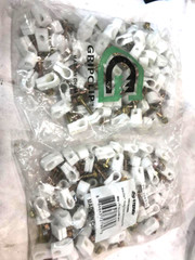 Steren 200-963WH(SINGLE SCREW CLIP) 2 BAGS TOTAL( Qty: 200) NEW.