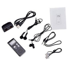 Digital Voice Recorder Built-in Microphone Speaker, Audio MP3 Player 8GB