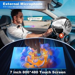Double Din Apple Carplay Android Auto 7″ Car Stereo Radio Bluetooth Touch Screen