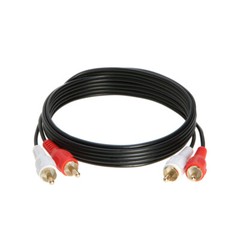 2 RCA Male to 2 RCA Male Stereo Audio Cable TV PC Speakers DVD Multipack – LOT