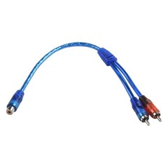2x RCA Y Splitter Audio Jack Cable Adapter 1 Female to 2 Male – 1Male to 2Female