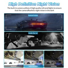 Car DVR Dash Cam WiFi GPS FHD 4 Lens*1080P Dashboard Camera 24Hr Parking Monitor