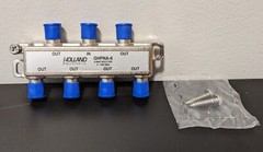 Holland GHPNA-6 6-Way Cable Splitter RF Coaxial IPTV 4-1500 MHz Nickel Plated 1