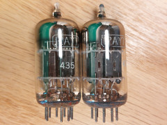 Pair of Hitachi (ITT lbl) 12AY7 NOS NIB Vacuum Tubes – 12% matched #EC36/M