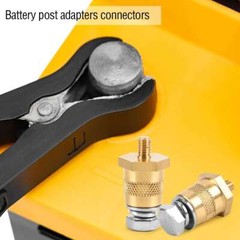 2pc Battery Pole Adapter Terminal Connector Fittings M6 M8 Thread Post Adapters