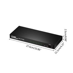 4K HDMI Splitter 1 in 8 Out, Powered 8 Port hdmi splitters Multi Monitor Outputs