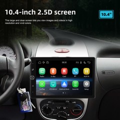 10″ Car Stereo Radio Rotatable Single 1 DIN Wireless Apple CarPlay Android Auto