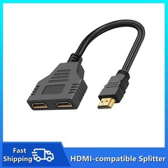 4K HDMI Cable Splitter Adapter 2.0 Converter 1 In 2 Out 1 Male to 2 Female lot