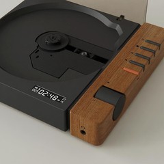 SYITREN R300 CD Player Portable Bluetooth Desktop CD Players Wood music retro