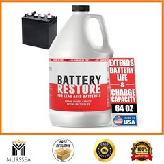 Battery Restore For Lead Acid Batteries – Made In USA – 64oz Formulated Solut…
