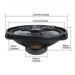 6″ X 9″ 5-way Car Audio Stereo Speakers: 1200W Max Watts Coaxial Pair 6×9-in NEW