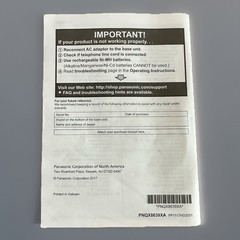 Panasonic Phone KX-TG3833, KX-TGE622, KX-TG3845 Operating Instruction Manual