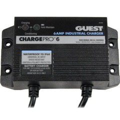 Guest Charge Pro 6A Battery Charger 1 Bank 12V On-Board Marine Boat 120V Global