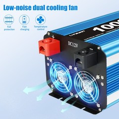 5000W Pure Sine Wave Power Inverter 12V DC to 110V AC 10000W Peak Heavy Duty