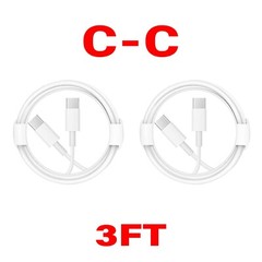 2-pack 60W USB C to USB C Fast Charger Cable for Apple iPhone 16/15/iPad Pro