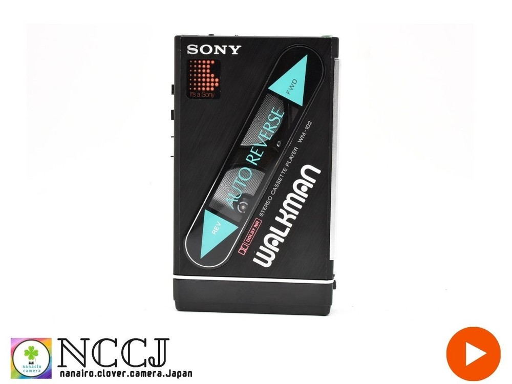 [Near Mint] SONY WALKMAN stereo cassette player WM-102 Black From JAPAN 2915366