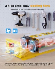 1200W Pure Sine Wave Power Inverter 12V DC to 120V AC for RV, Boat & Off-Grid