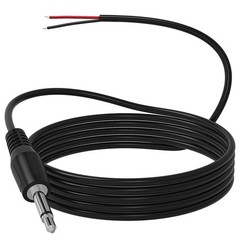 Versatile 6ft Braided 3.5mm Male Mono Cable for Speakers and Scanners