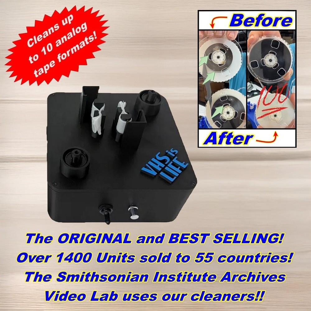 VHS Mold Cleaner Betamax Analog Tape Machine Removal System – Original and Best!