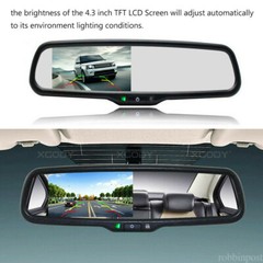 OEM 4.3″ Mirror Monitor No1 Bracket+CCD Color Reversing Backup Camera For Ford