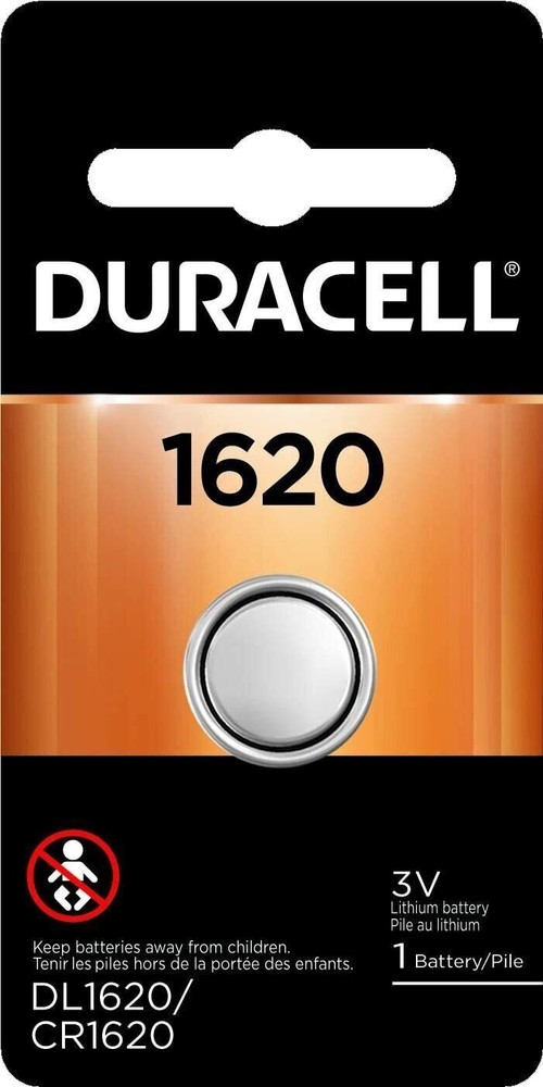 Duracell – 1620 3V Lithium Coin Battery – Long Lasting Battery – 1 Count