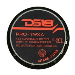 DS18 Pro 4.5″ Super Bullet Tweeter 560W 1.75″ Titanium 4 OHM Voice Coil PRO-TWX4
