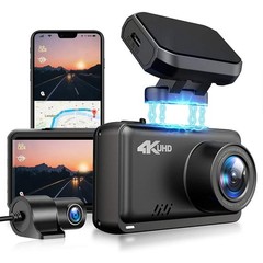 Jomise Dual Dash Cam WiFi GPS UHD Car DVR Camera 4K+1080P Recorder 3840x2160P