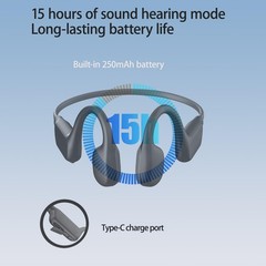 Bone Conduction Hearing Headsets for Daily Conversation, Wireless Open Ear Li…