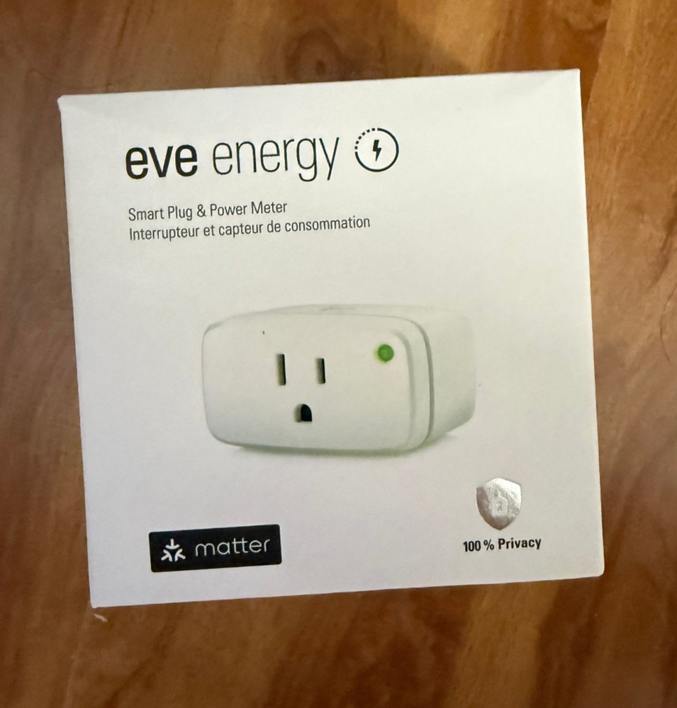Eve Energy Smart Plug Power Meter Matter Thread Wireless Outlet New Sealed