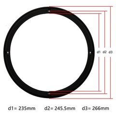 10″ Speaker Grill Covers Car Subwoofer Guard ABS Plastic Frame Metal Mesh