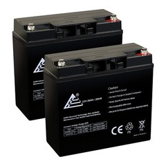 2 Pack: 12V 20AH UPS Battery Replaces 20Ah BB Battery HR22-12, HR22