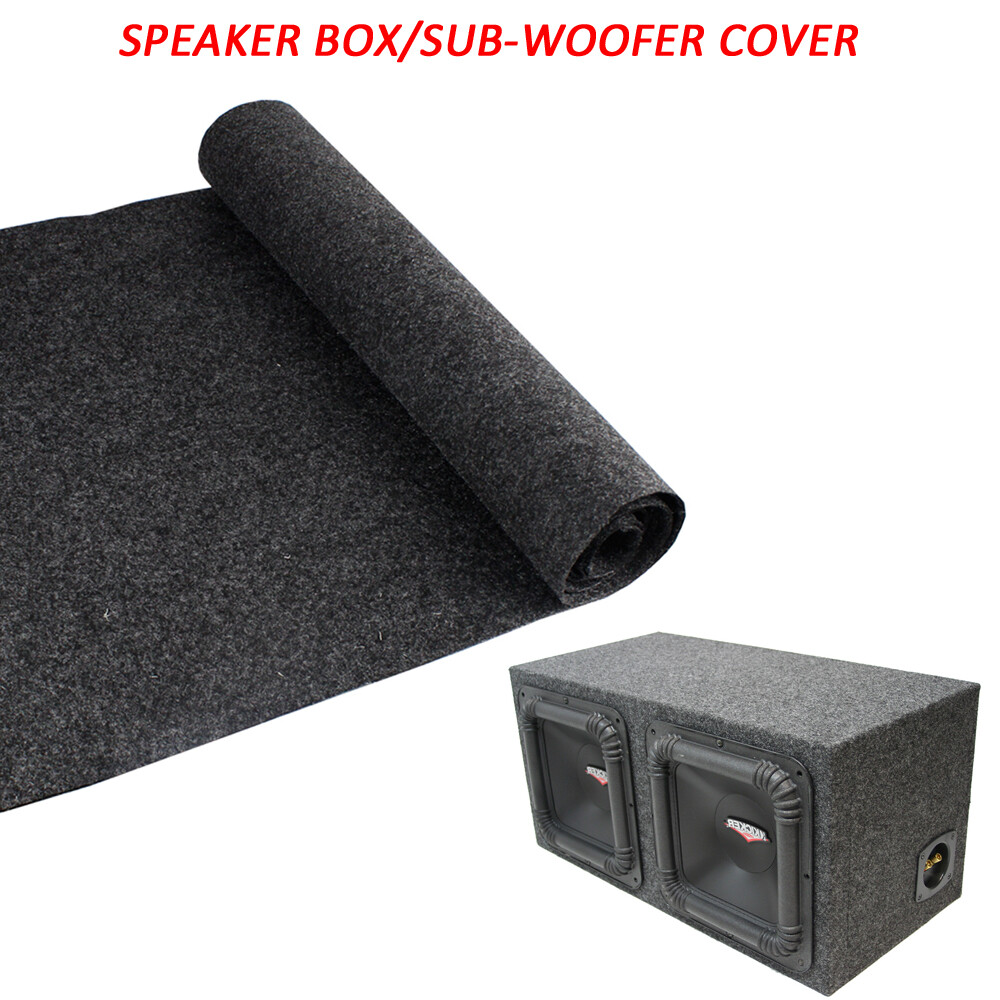Speakers Subwoofer Interior Cover Carpeting Upholstery Replace Charcoal 24″x78″