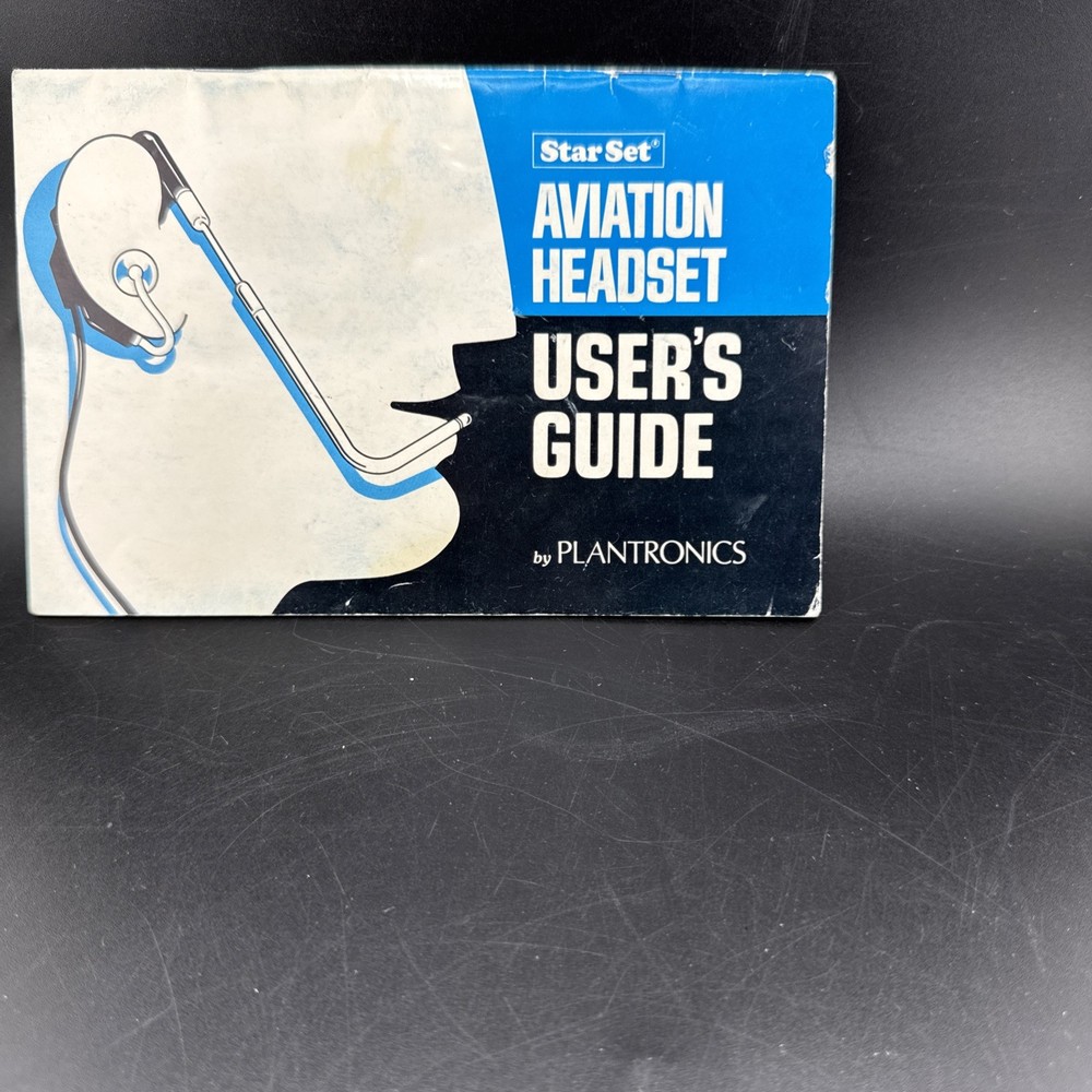 Plantronics StarSet Aviation Headset Booklet