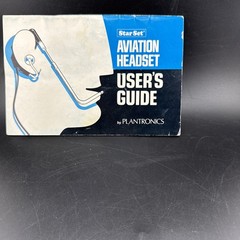 Plantronics StarSet Aviation Headset Booklet