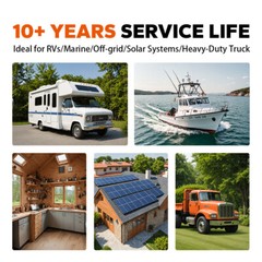 Litime 12V 300Ah LiFePO4 Lithium Battery 3840Wh For RV Marine Solar-refurbished