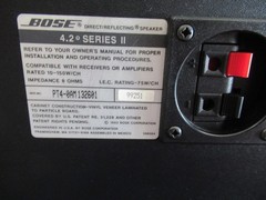1 BOSE 4.2 SERIES II DIRECT REFLECTING SPEAKER