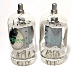 Date Matched Pair Sylvania 6JB6 6JB6A Vacuum Tubes Tested On TV -7
