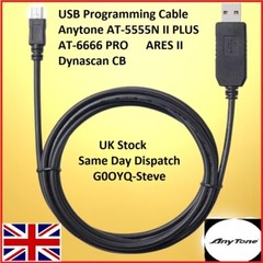 USB Programming Cable Anytone AT-5555N II PLUS AT-6666 PRO ARES II Dynascan CB